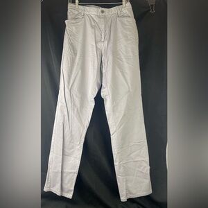 Calvin Klein Silver chinos flat front 34x34